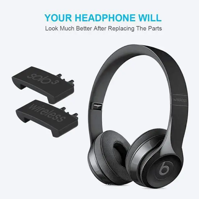 Alt view image 5 of 5 - Hinge Replacement Solo 3 Headband Connector Repair Kit Parts Compatible with Beats by Dr Dre Solo 3.0 Wireless A1796 On-Ear Headphones (Matte Black)
