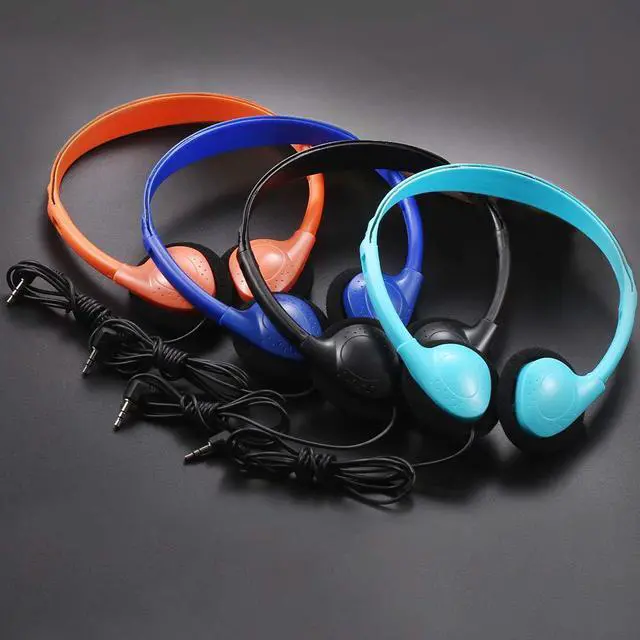 Alt view image 2 of 5 - CN-Outlet Kids Headphones Bulk 12 Pack Multi Colors for School Classroom Students Teens Children Gift and Adult (12 Mixed)