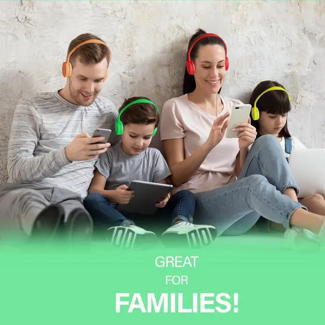 Alt view image 5 of 5 - Maeline Kids Headphones Bulk 10-Pack for School Classroom K-12, On-Ear Wired Headsets for Library, Airplane, Online Learning, Travel, 3.5mm Jack for MP3 Player, Phone, Computer, Laptop - Multicolor