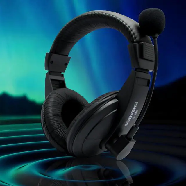 Alt view image 3 of 5 - XPLUS Wired Headset with Noise Cancelling Microphone for PC Laptop - Headphones with in-Line Control, Lightweight, Enhanced Sound & MIC Mute