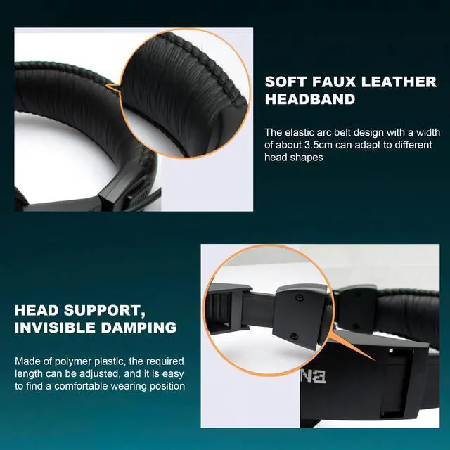 Alt view image 4 of 5 - XPLUS Wired Headset with Noise Cancelling Microphone for PC Laptop - Headphones with in-Line Control, Lightweight, Enhanced Sound & MIC Mute