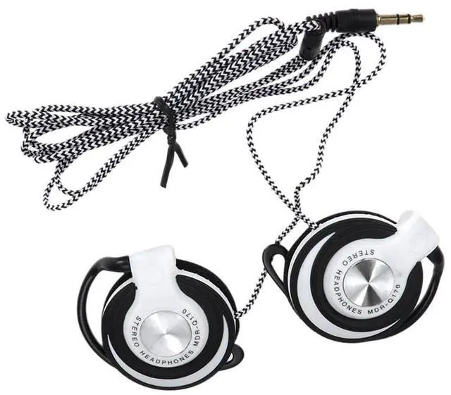 Main image of Gadpiparty Clip-On Ear Headphones - Wired Headset for PC, MP Player, DVD, Sports - Earhook Earbuds with Earplugs