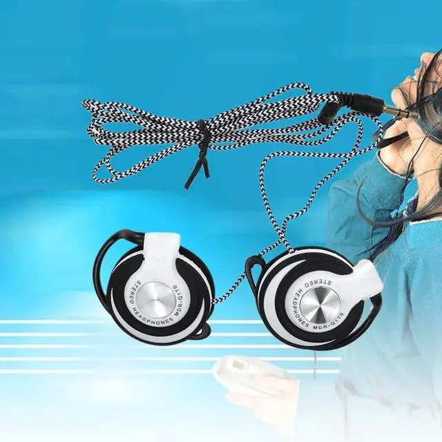 Alt view image 5 of 5 - Gadpiparty Clip-On Ear Headphones - Wired Headset for PC, MP Player, DVD, Sports - Earhook Earbuds with Earplugs