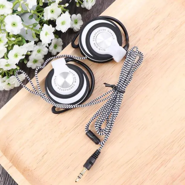 Alt view image 4 of 5 - Gadpiparty Clip-On Ear Headphones - Wired Headset for PC, MP Player, DVD, Sports - Earhook Earbuds with Earplugs