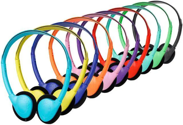 Alt view image 2 of 5 - YFSFQS 18 Pack Classroom Kids Headphones Bulk for School Students Children Teen Boys Girls, Wholesale Bulk Headphones for Classroom Earphones 3.5mm Jack(Mix Colors)