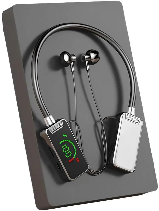 Main image of Wireless Sound Card Live Streaming Earphones, Wireless Sound Card Live Broadcasting and Audio Editing Earphones, Noise Cancelling Bluetooth Headphones with Display for Singing Live Streaming