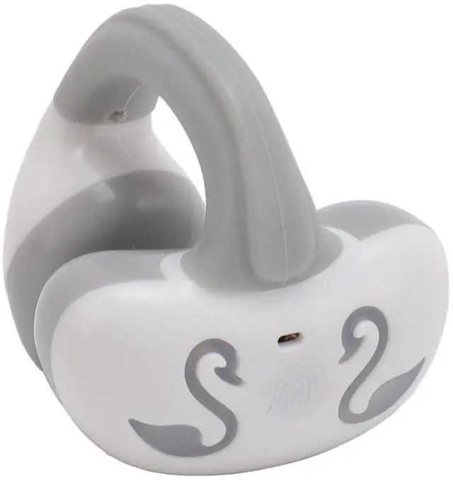 Main image of Yunseity Open Ear Clip Headphones, Earbuds Bluetooth 5.3, Noise Reduction Single Ear Clip Sports Earbuds for Music Calling for Running Cycling (White Grey)