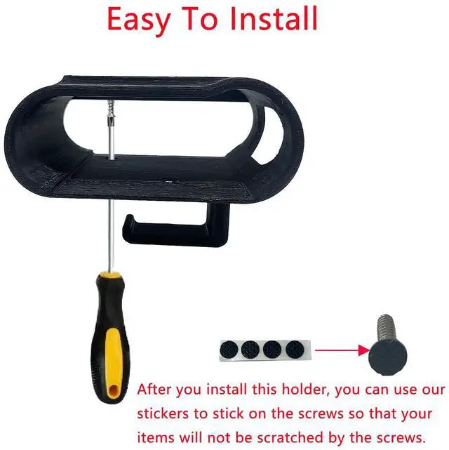 Alt view image 3 of 5 - spansee Under Desk Mount Compatible with Arctis Nova Pro Wireless, Under Table Headphone Holder Compatible with Steelseries Arctis Nova Pro Wireless (Screws Included