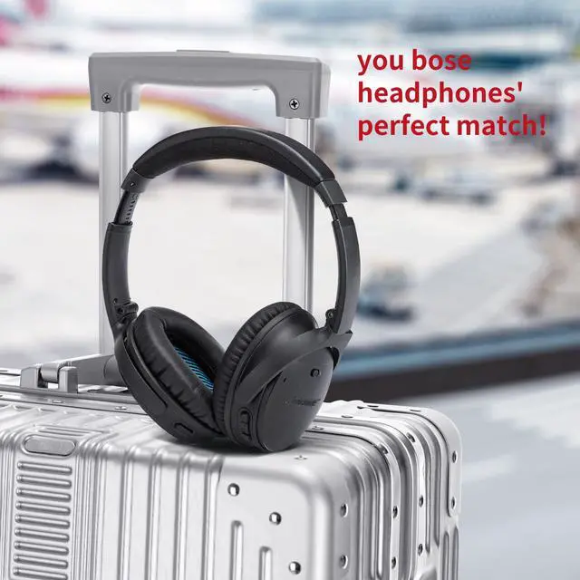 Alt view image 3 of 5 - Krone Kalpasmos Replacement Headphone Covers for Bose QuietComfort 35 ii/QC35/QC25/QC2/QC15/Ae2/Ae2i/Ae2w/SoundTrue & SoundLink - Blue