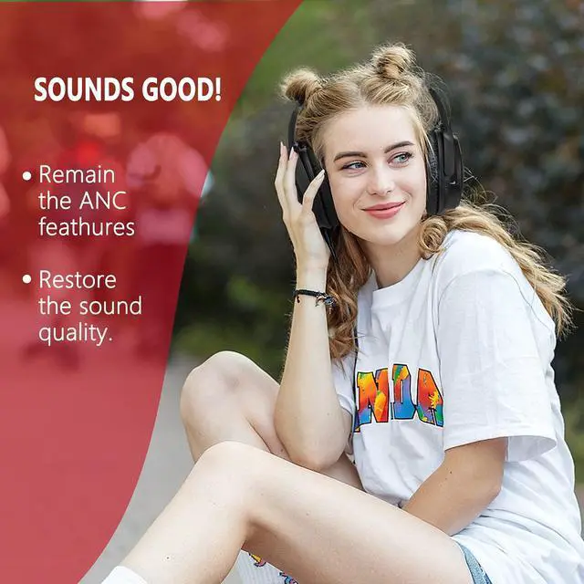 Alt view image 5 of 5 - Krone Kalpasmos Replacement Headphone Covers for Bose QuietComfort 35 ii/QC35/QC25/QC2/QC15/Ae2/Ae2i/Ae2w/SoundTrue & SoundLink - Blue