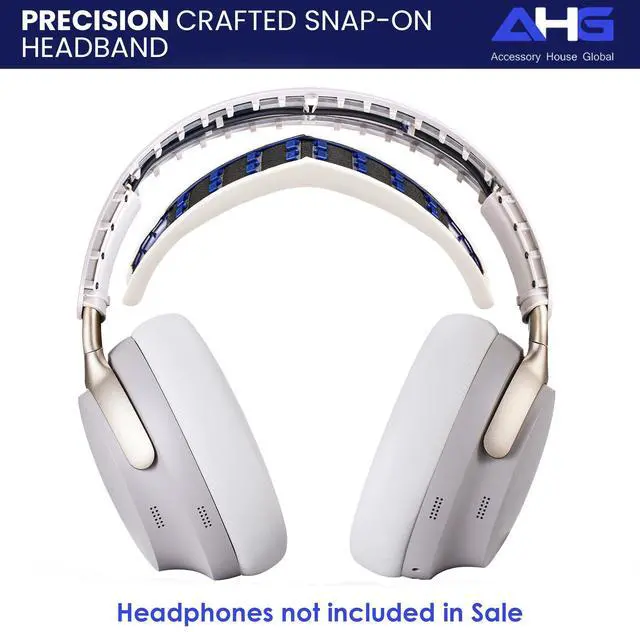 Alt view image 5 of 5 - AHG Accessory House Global QC Ultra Replacement Ear pad and Headband Pad Kit Cushion Compatible with Bose QuietComfort Ultra Wireless Headphones. (AHG-QUIETCOMFORT-Ultra-Combo-White-Smoke)
