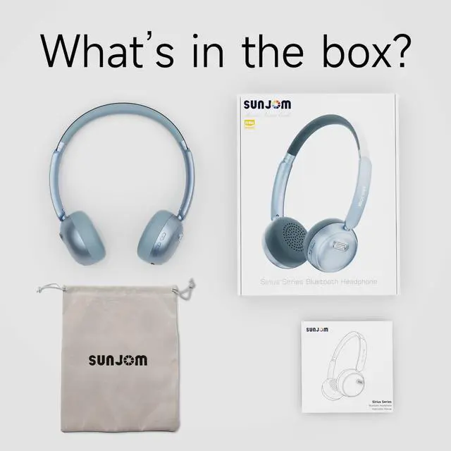 Alt view image 4 of 5 - Sirius Wireless Retro Headphones, Bluetooth 5.4, 70H Playtime, ANC/ENC Active Noise Cancelling Reduction On-Ear with Microphone, Throwback 80's/ 90's Design-Blue