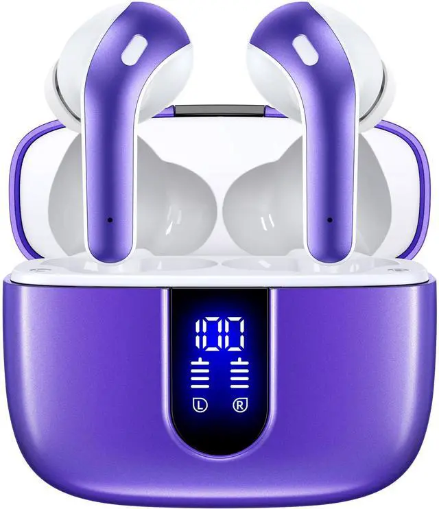 Main image of TAGRY Bluetooth Headphones True Wireless Earbuds 60H Playback LED Power Display Earphones with Wireless Charging Case IPX5 Waterproof in-Ear Ear buds with Mic for TV Smart Phone Laptop Computer Sports