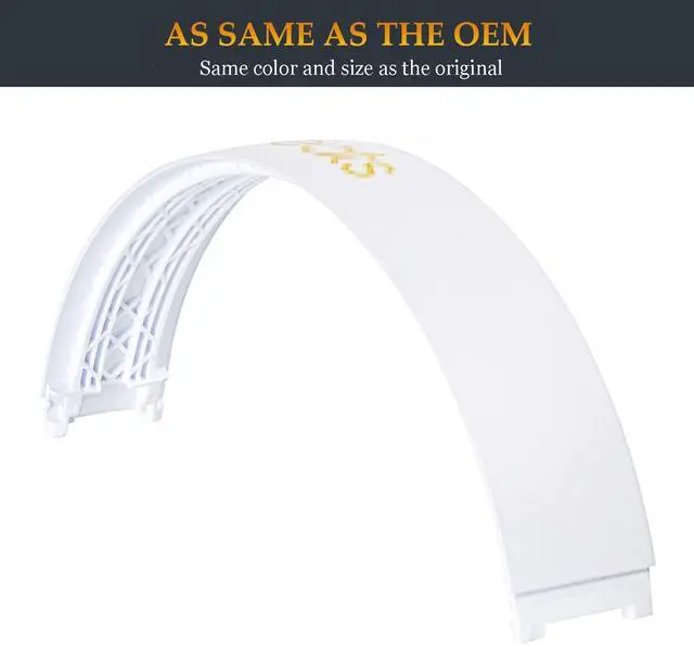 Alt view image 3 of 5 - Dre Studio 3 Wireless Headband as Same as The OEM Replacement Arch Band Studio3 Accessories Parts Compatible with Beats by Dr Dre Studio3/A1914 Studio 2 Wired/Wireless Headphones (White)