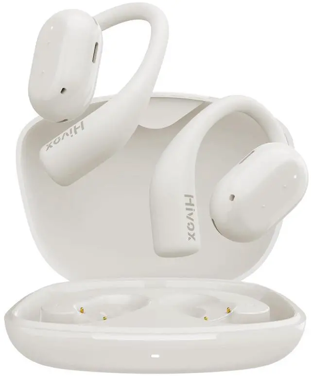 Main image of Hivox Open Ear Earbuds,Wireless Headphones with Earhooks,Earphones Wireless Bluetooth Air Conduction,Ultra-Comfort,Clear Calls,30H Playtime,IP54 Waterproof