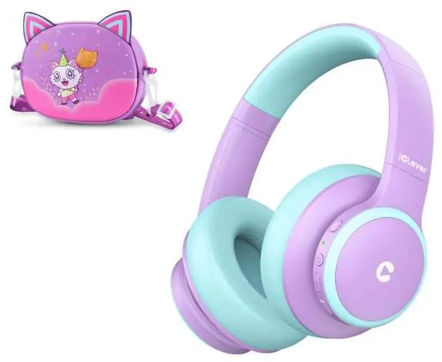 Main image of iClever BTH26 Active Noise Cancelling Headphones for Kids & Headphones Case Bundles