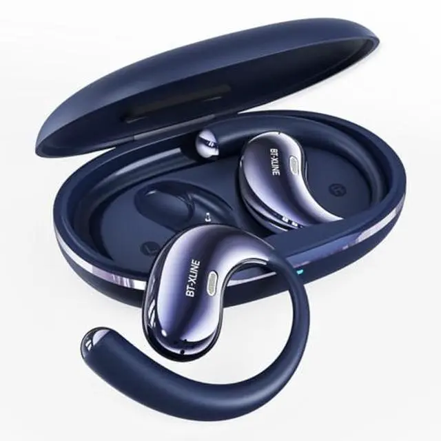 Main image of Micool Open-Ear Headphones Bluetooth 6.0, Clip On Earbuds Wireless with 36H Playtime, Noise Cancelling Hands-Free Earphones, Comfort Fit Sports Headphones for Running, Gym & Travel