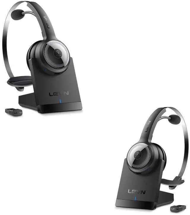 Main image of LEVN Wireless Headset with Charging Base Classic and Updated
