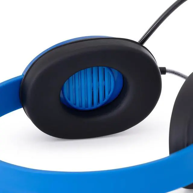 Alt view image 3 of 4 - Egghead(r) Kids Heavy Duty Headset with Steel Reinforced Gooseneck Microphone, Chew-Resistant Tri-Shield Cord, Padded Ear Cushions, and Adjustable Headband, Pack of 10