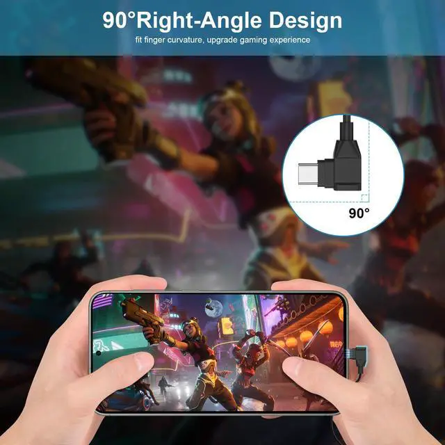 Alt view image 4 of 5 - COOYA USB C Headphones for Samsung Galaxy S25 Ultra S24+ A16 A56 A35 Type C Wired Earbuds Magnetic Bass Noise Canceling Right Angle In-Ear Earphone with Mic for iPhone 16 Pro 16e 15 iPad 11 Pixel 9 8a