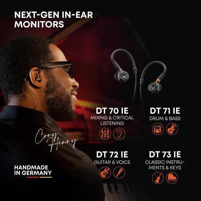 Alt view image 4 of 5 - beyerdynamic DT 71 IE Drum & Bass