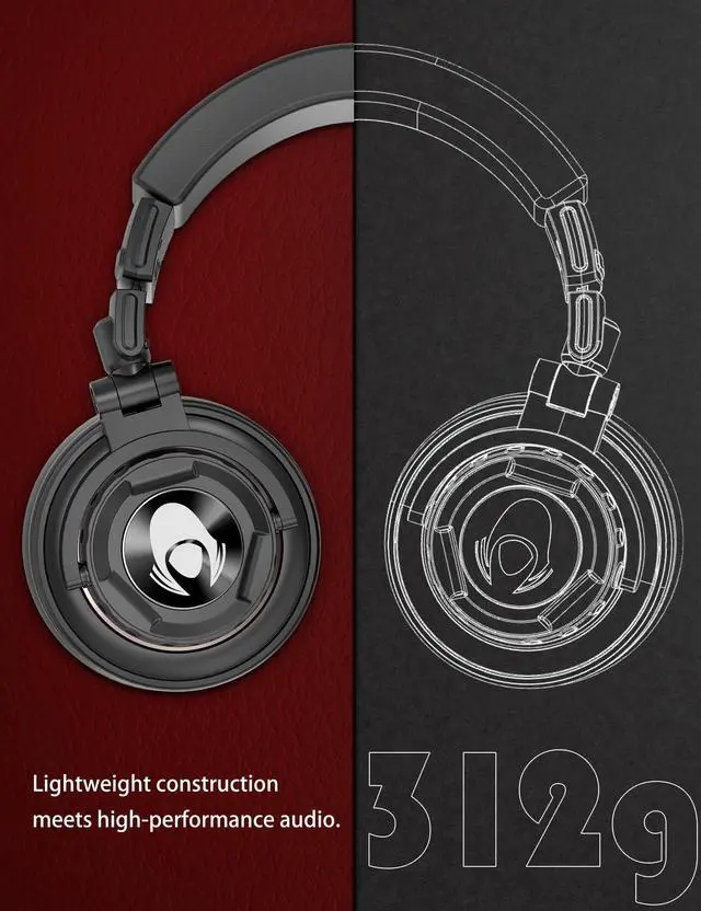 Alt view image 3 of 4 - talomen Ti660X Professional Studio Monitoring Wired Headphones, Over-Ear Closed-Back Dynamic Headphone for Tracking, Mixing, DJing, and Mastering, Detachable Cables, Sound Isolation, Black