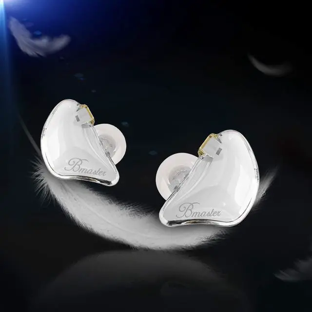 Alt view image 4 of 5 - BASN Bmaster Triple Drivers in Ear Monitor Headphone with Two Detachable Cables Fit in Ear Suitable for Audio Engineer, Musician (White)