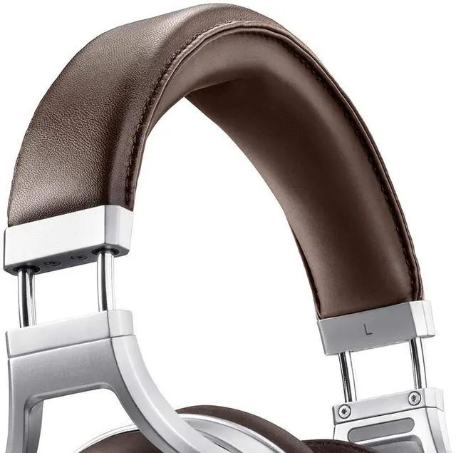 Alt view image 4 of 5 - Denon AH-D5200 Ultra Premium HiFi Over Ear Headphones (Brown)