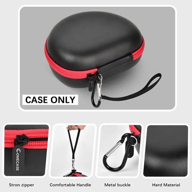 Alt view image 4 of 5 - Headphone Case for Picun B8/ for Beats Solo 4/ for Picun P26/ for Beats Studio Pro/for Beats Solo3/ for Beats Studio3 On-Ear Headphones More Foldable Bluetooth Wireless Headset (Extra Large) - Black