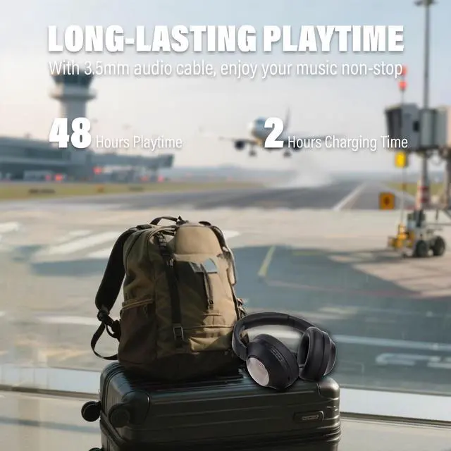 Alt view image 4 of 5 - XuanGui 5-in-1 Bluetooth Headphones with Speaker/FM Radio and Support Micro SD/TF Card,Wireless and Wired 3.5mm Jack Gaming Heaphone Over Ear with Mic for iPhone Ipad PC Computer Laptop(Black)