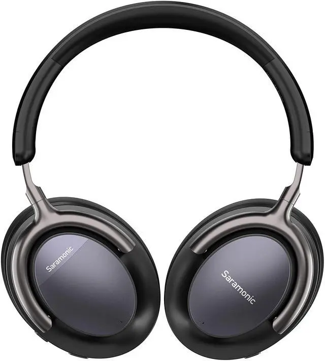 Alt view image 5 of 5 - Saramonic Advanced Wireless Bluetooth 5.0 ANC and CVC 8.0 Noise-Cancelling Over-Ear Headphones with 40mm Drivers and Leather Earpads (SR-BH900), Black