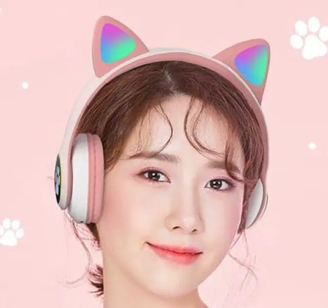 Alt view image 4 of 4 - Wireless Bluetooth Headphones Active Noise Cancelling Over-Ear Headphones with Microphones, 42 Hours Playtime, HiFi Audio Adjustable Headphones. (Pink) (Pink)