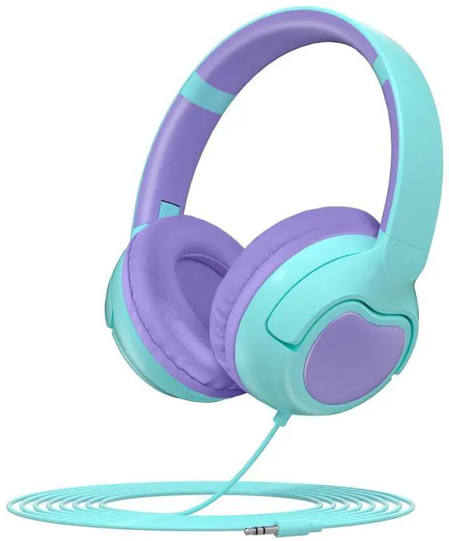Main image of ZIHNIC Wired Kids Headphones, Safe 85dB Volume Limit for Boys & Girls, Comfortable Earpads, Foldable Design for School, Tablets, and Travel-CAYN
