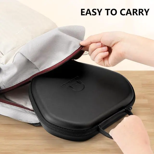 Alt view image 4 of 5 - for Airpods Max Case Cover,Smart Case with Sleep Mode Made by Air pods,Compatible with Apple AirPod Max,Protective Carry Travel Cover AirPod Pro Max Cases,Headphone,Black