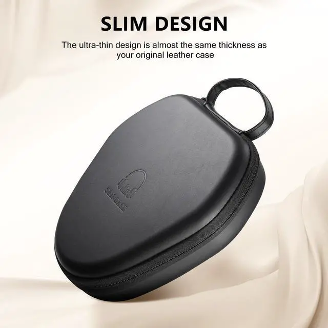 Alt view image 5 of 5 - for Airpods Max Case Cover,Smart Case with Sleep Mode Made by Air pods,Compatible with Apple AirPod Max,Protective Carry Travel Cover AirPod Pro Max Cases,Headphone,Black