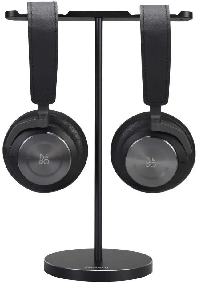 Alt view image 2 of 5 - JOKItech Dual Aluminum Headphones Stand Holder, Showcase Multi Headphones with Solid Heavy Base, Compatible with Gaming Headsets and Wireless Headphone Black