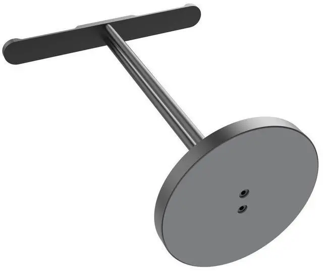 Alt view image 4 of 5 - JOKItech Dual Aluminum Headphones Stand Holder, Showcase Multi Headphones with Solid Heavy Base, Compatible with Gaming Headsets and Wireless Headphone Black