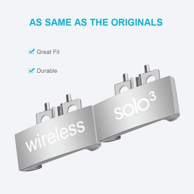 Alt view image 3 of 5 - Solo 3 Hinge Replacement Parts Headband Connector Repair Kit Compatible with Beats by Dr Dre Solo 3.0 Wireless A1796 On-Ear Headphones (Silver)