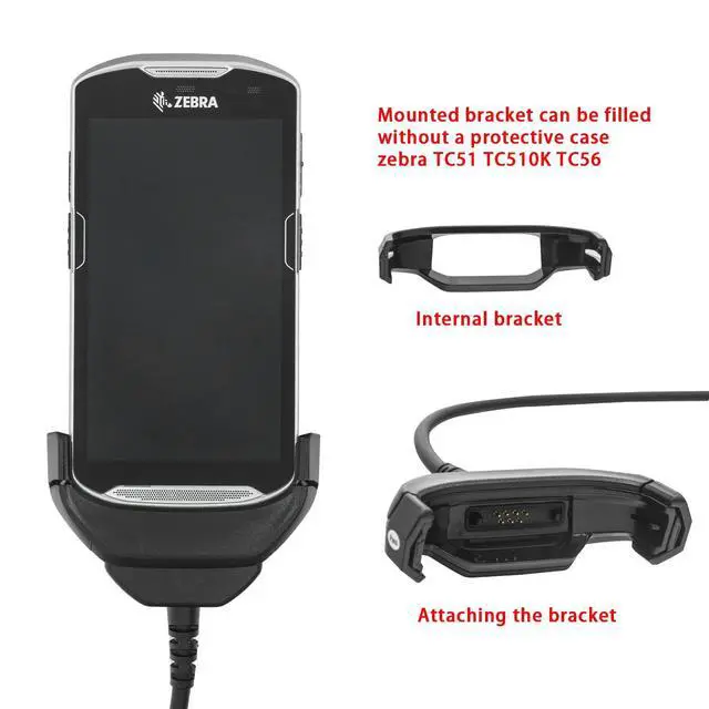Alt view image 4 of 5 - IYOUBOL Tc51 Charger,USB and Charger Cable for Zebra TC51 TC510K TC52 TC56 TC57,5V2A with 6ft Cable PDA Handheld Computer(CBL-TC51-USB1-01)