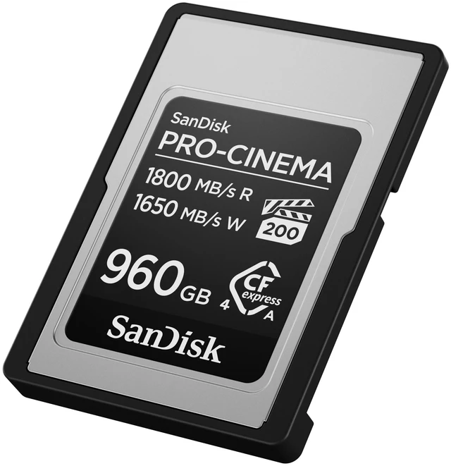 Alt view image 4 of 4 - SANDISK 960GB PRO-Cinema CFexpress Type A, Up to 1800MB/s Read Speeds