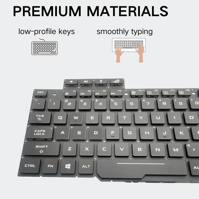 Alt view image 3 of 5 - TLBTEK Backlight Keyboard Replacement Compatible with Asus ROG Strix GL503 GL503GE GL503V GL503VD GL503VM GL503VS GL703GE GL703V GL703VD GL703VM Series Laptop