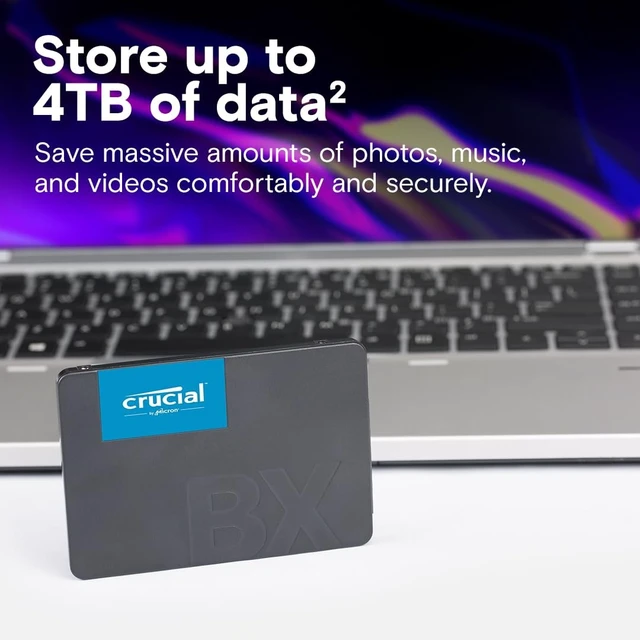 Alt view image 5 of 5 - Crucial BX500 240GB 3D NAND SATA 2.5-Inch Internal SSD, up to 540MB/s - CT240BX500SSD1, Solid State Drive