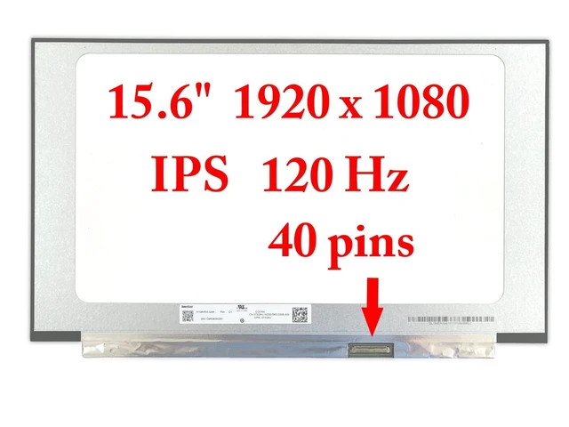 Alt view image 3 of 5 - FULLCOM New LCD Replacement Screen FHD 1920x1080 (Non Touch) 15.6 Inch 120Hz IPS 40 Pin Matte for Dell G15 5510/G15 5511/G15 5515 for Laptop/Display/Screen/LCD Application