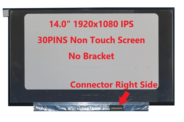 Alt view image 3 of 5 - FULLCOM New LCD Replacement Screen FHD 1920x1080 (Non Touch) 14.0 Inch 30 Pin Matte Compatible with Dell Inspiron 14 5480 for Laptop/Display/Screen/LCD Application
