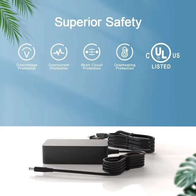Alt view image 3 of 5 - 65W AC Adapter Replacement for Dell Docking Station D1000 D3100, Thunderbolt Dock TB15 K16A K16A001 Ultra HD 4K Triple Display Wireless Power Adapter Supply Cord