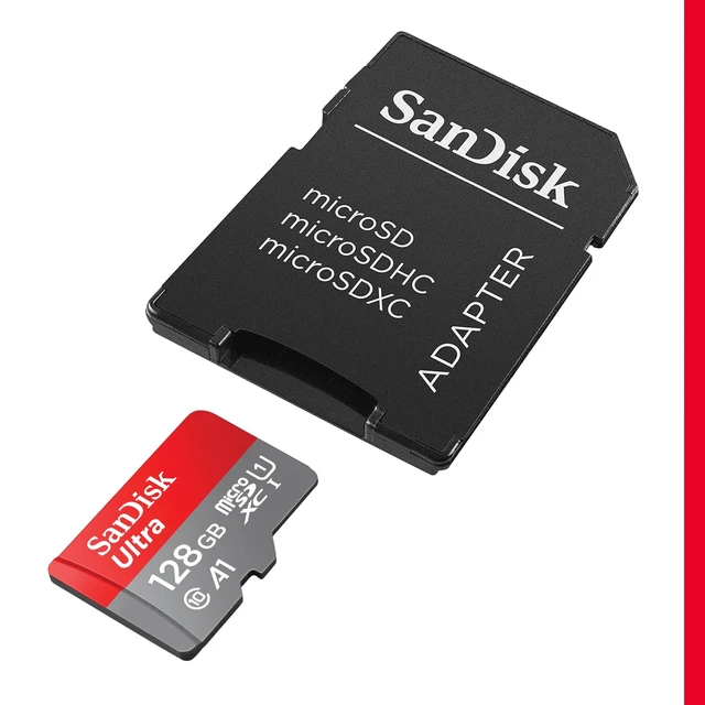 Alt view image 2 of 5 - SANDISK 128GB Ultra microSD Card + Adapter, Up to 140MB/s Read Speeds