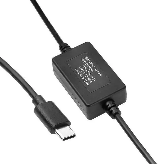 Alt view image 2 of 5 - Alvin's Cables XLR 4 Pin to Type-C Power Cable for Canon R5C, for Sony A7SIII FX3, Nikon Z5 Z9 S5, USB-C PD 5V 9V 12V 3A for Mirrorless Cameras Phones, 24in