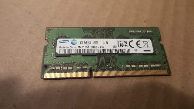 Main image of Samsung 4GB DDR3 Memory SO-DIMM 204pin PC3L-12800S 1600MHz M471B5273CH0-YK0