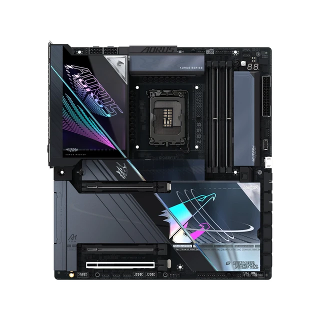 Alt view image 5 of 5 - GIGABYTE Z890 AORUS Master AI TOP Intel Core Ultra (Series 2) LGA 1851 Motherboard, E-ATX, DDR5, 4X M.2, PCIe 5.0, Thunderbolt 4, WIFI7, 10GbE LAN, EZ-Latch
