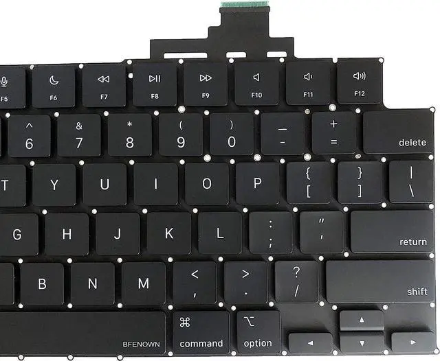 Alt view image 4 of 5 - Bfenown Replacement US Keyboard for MacBook Air M2 M3 M4 Retina 13.6 inch A2681 A3113 A3240, M2 M3 M4 15 inch A2941 A3114 A3241 2023-2025 Year (Black)